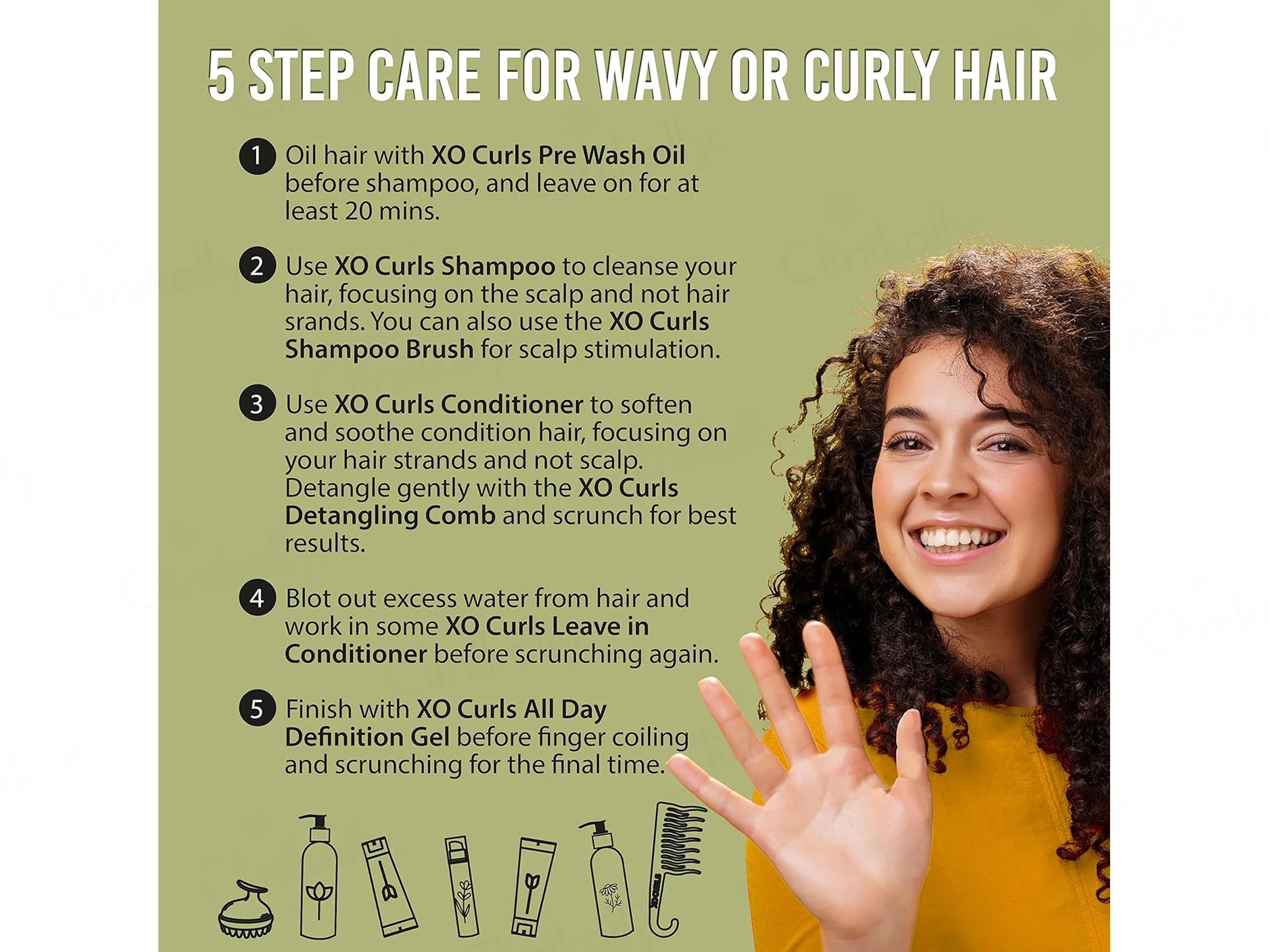 Xo Curls Hydrating Leave-In Conditioner With Brahmi, Olive Squalane & Argan Oil - Image 9