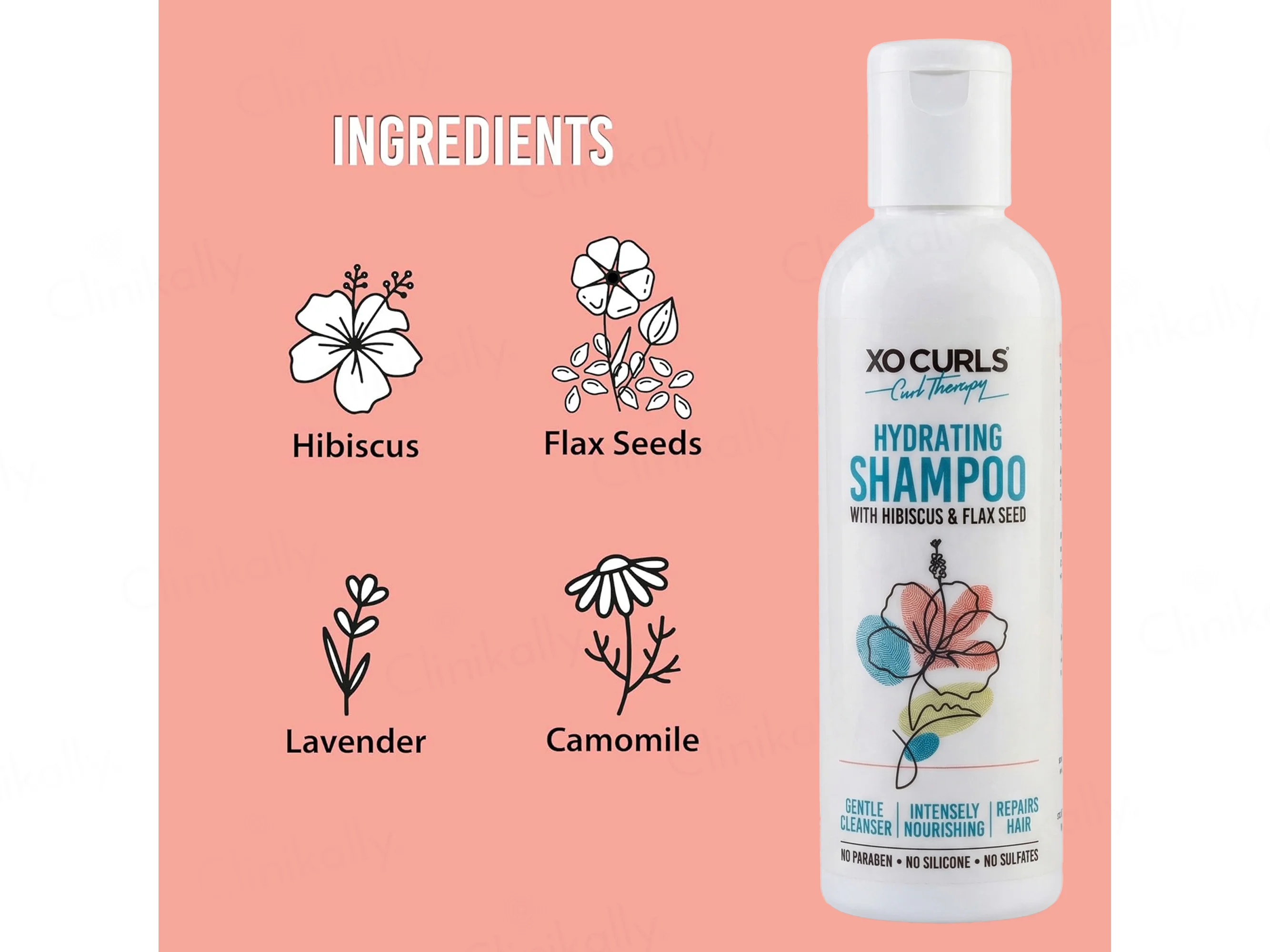 Xo Curls Hydrating Shampoo With Hibiscus, Flax Seed & Lavender - Image 5