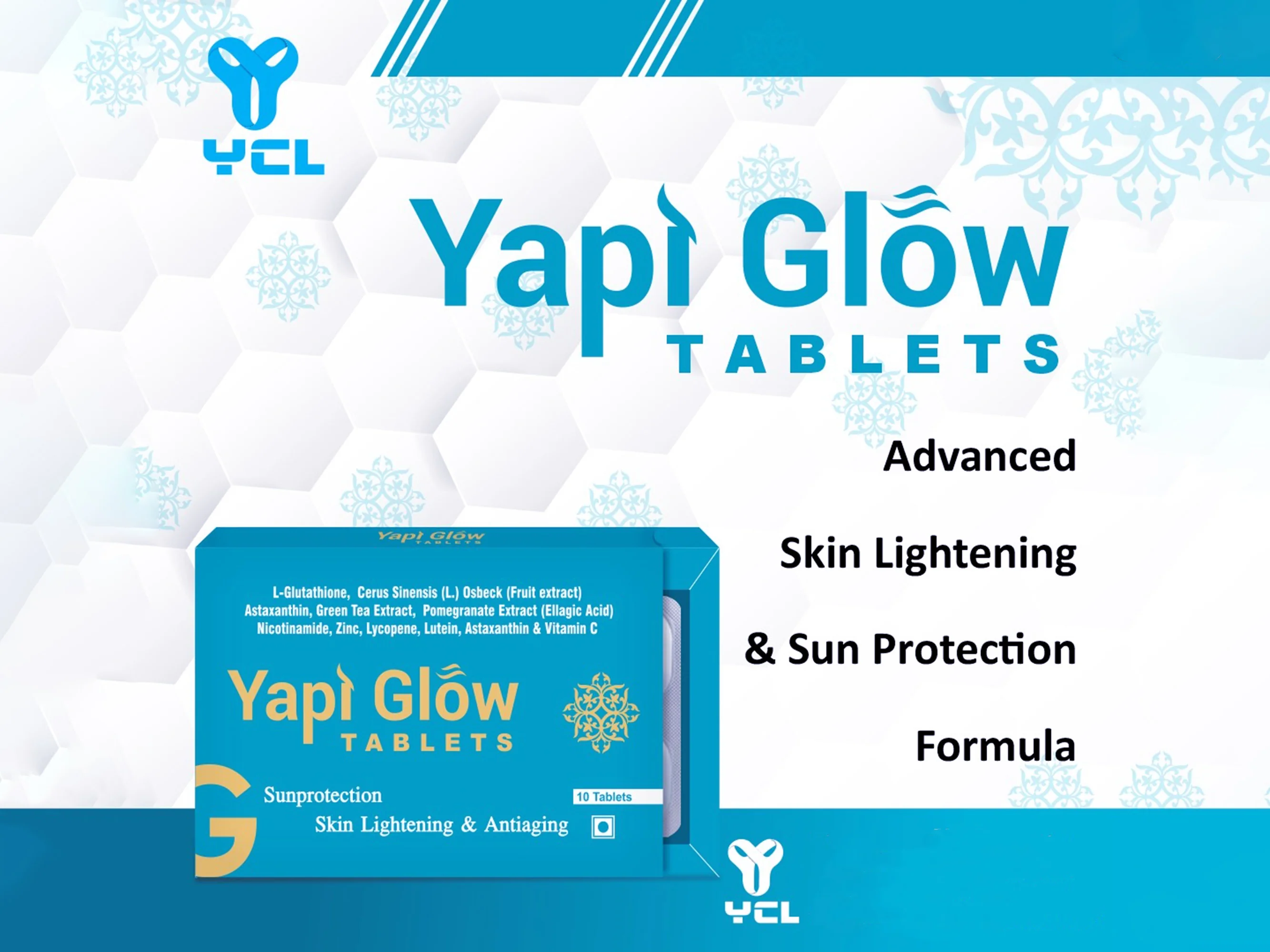 Yapi Glow Skin Lightening & Antiaging Sunprotection Tablet - Image 2