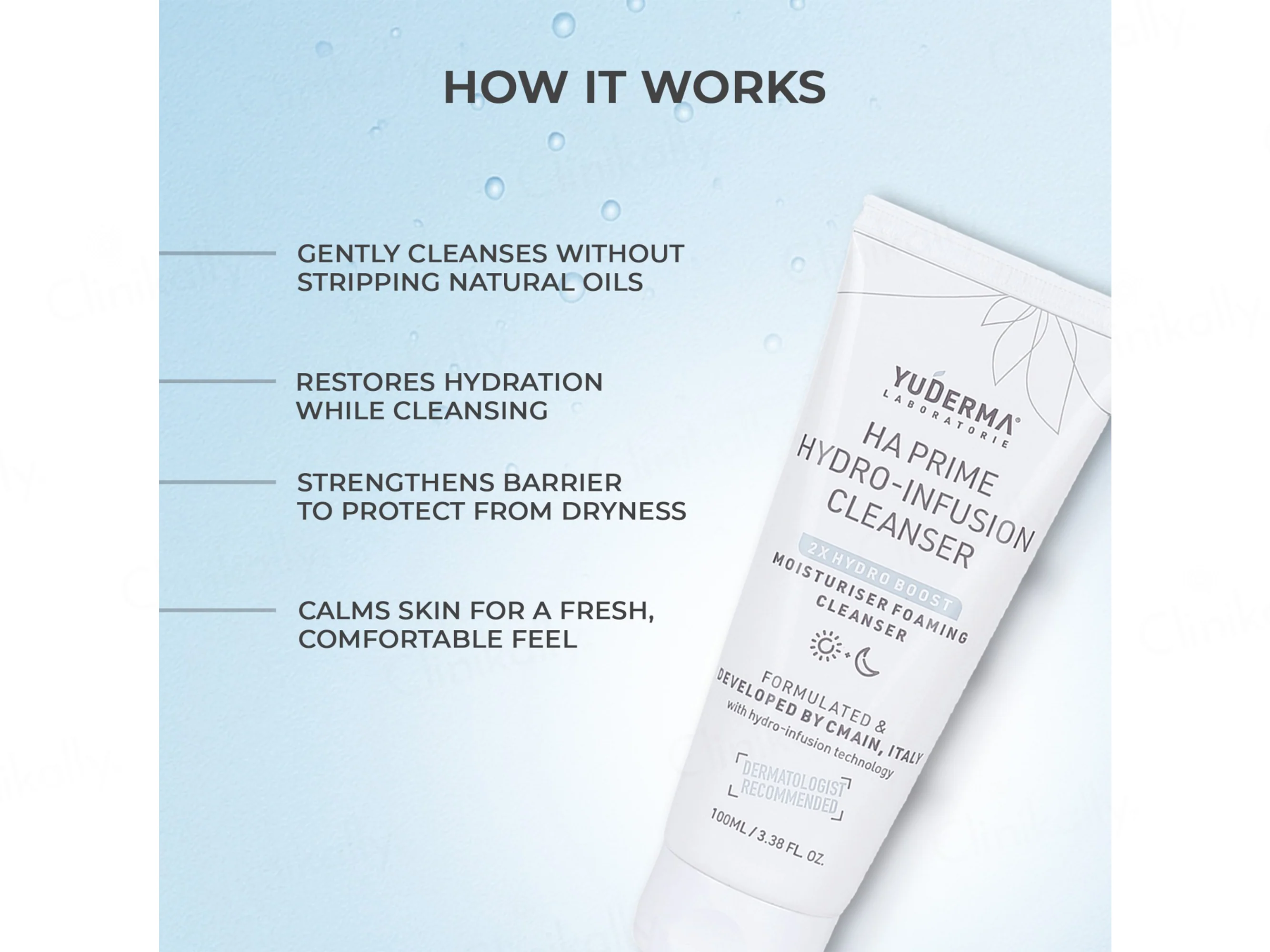 Yuderma HA Prime Hydro-Infusion Moisturiser Foaming Cleanser - Image 2