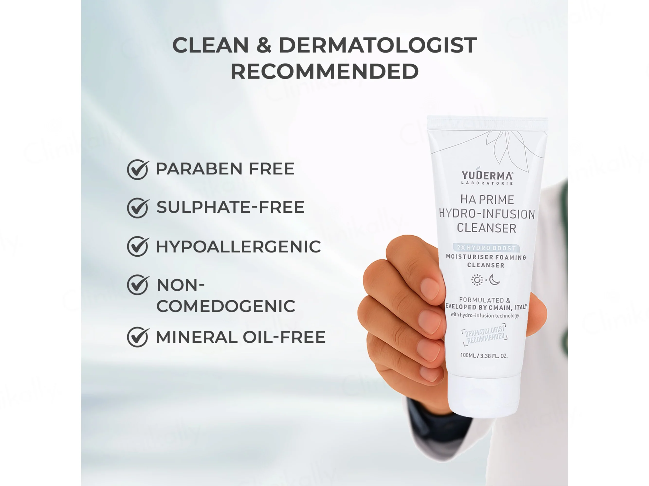 Yuderma HA Prime Hydro-Infusion Moisturiser Foaming Cleanser - Image 5