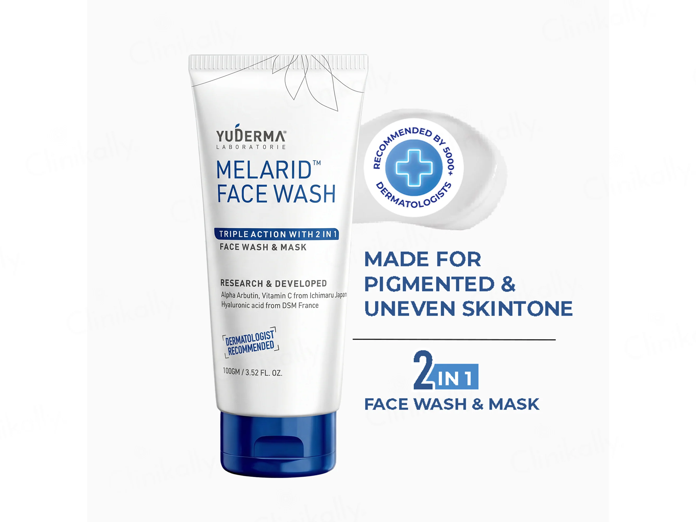 Yuderma Melarid Triple Action Face Wash - Image 3