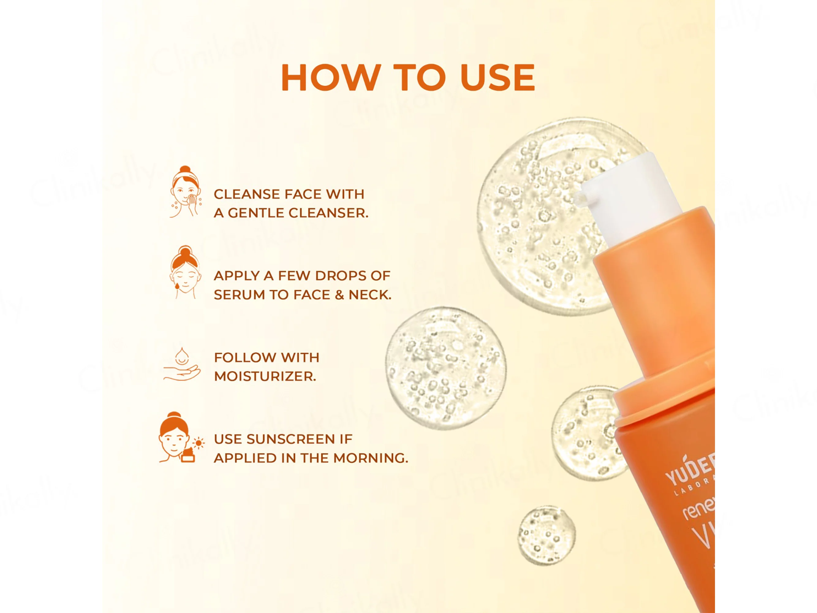 Yuderma Renewcell  Vitamin-C +  Hyaluronic Acid Serum - Image 4