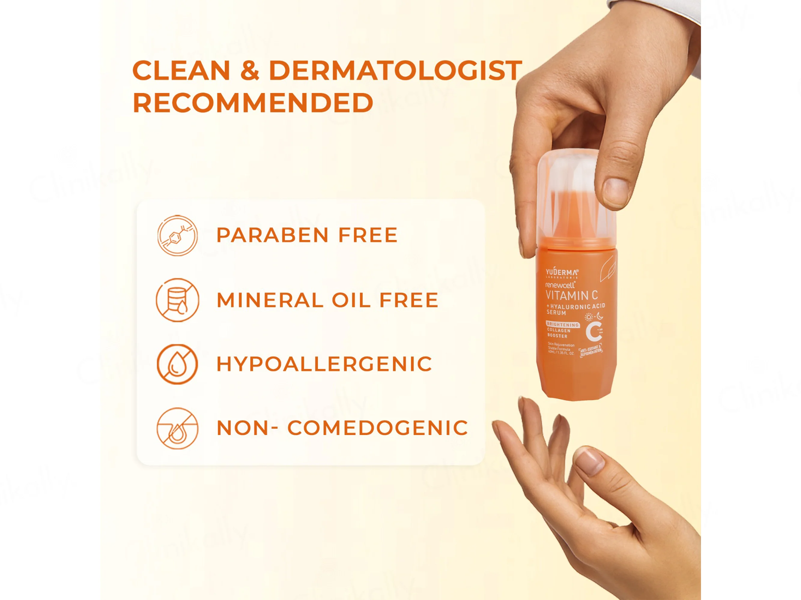 Yuderma Renewcell  Vitamin-C +  Hyaluronic Acid Serum - Image 5
