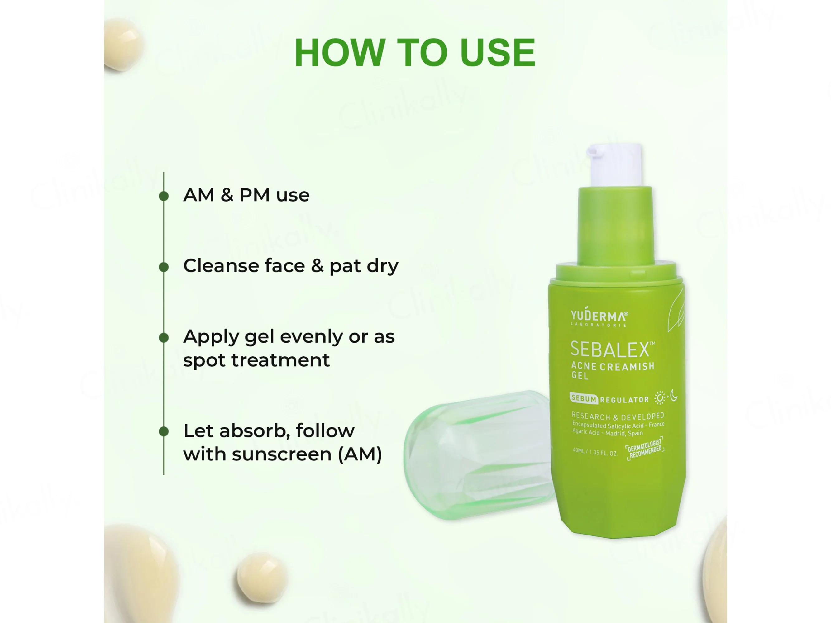 Yuderma Sebalex Acne Creamish Gel - Image 4