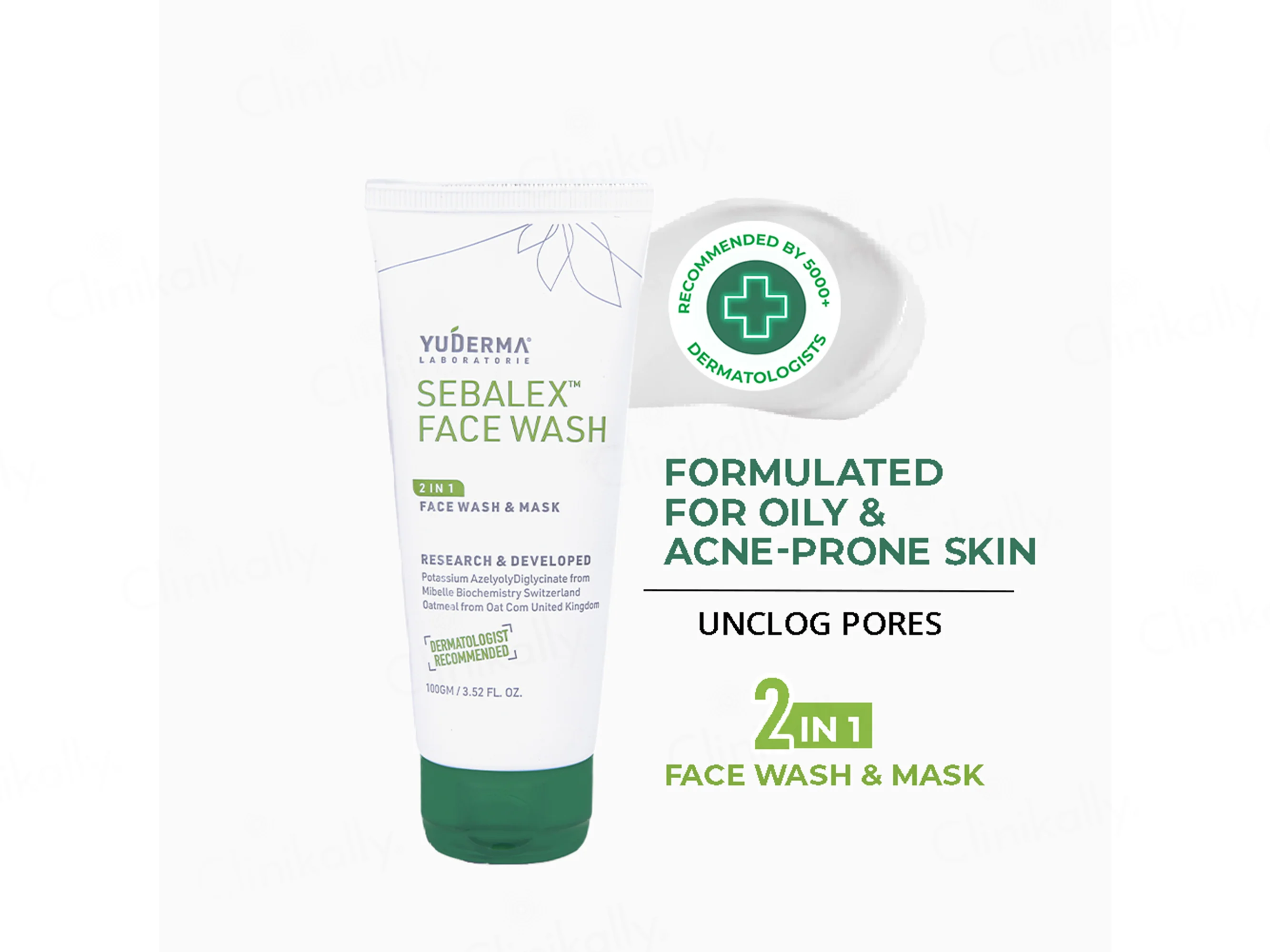 Yuderma Sebalex 2 in 1 Face Wash - Image 2