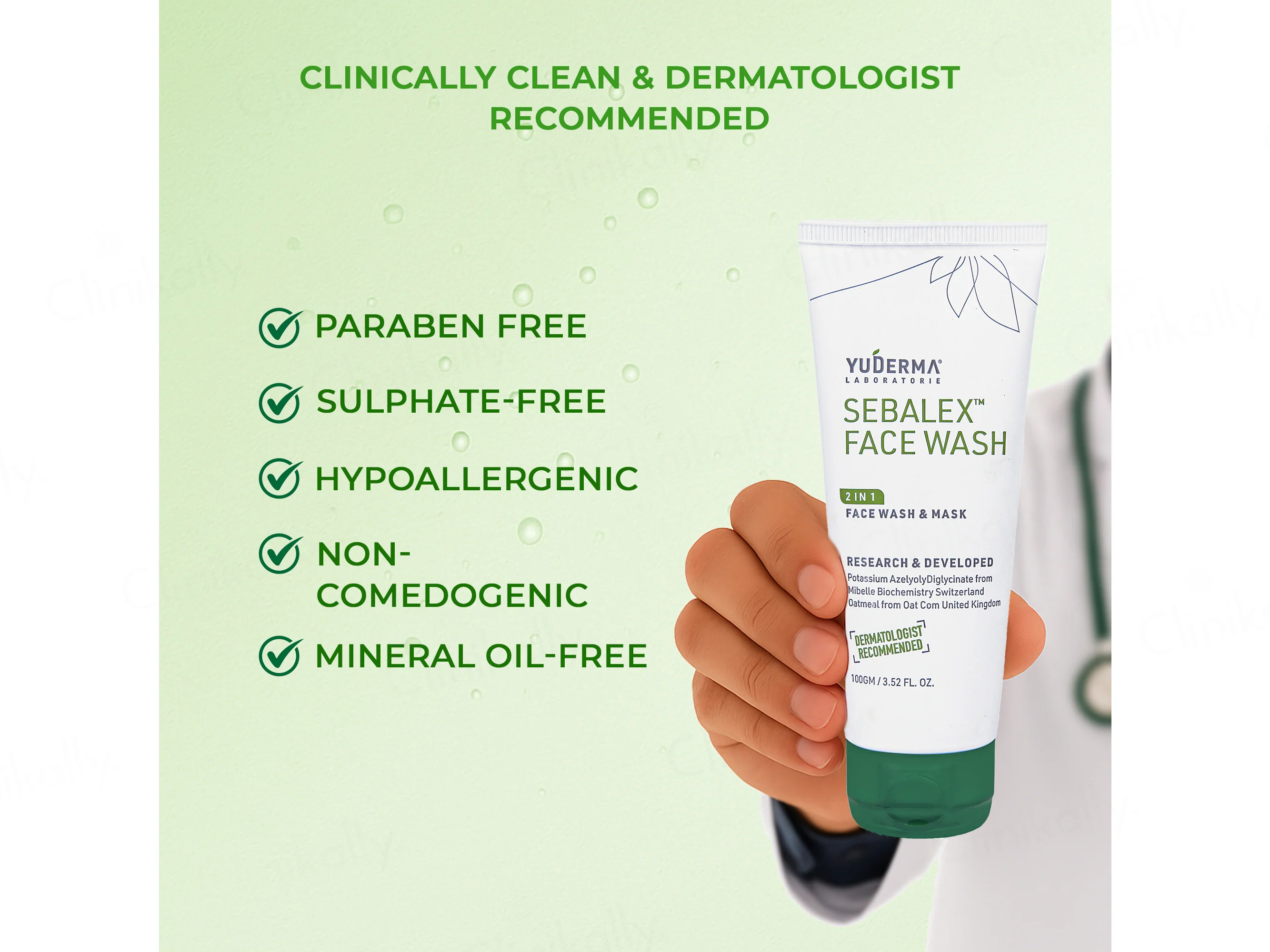 Yuderma Sebalex 2 in 1 Face Wash - Image 6