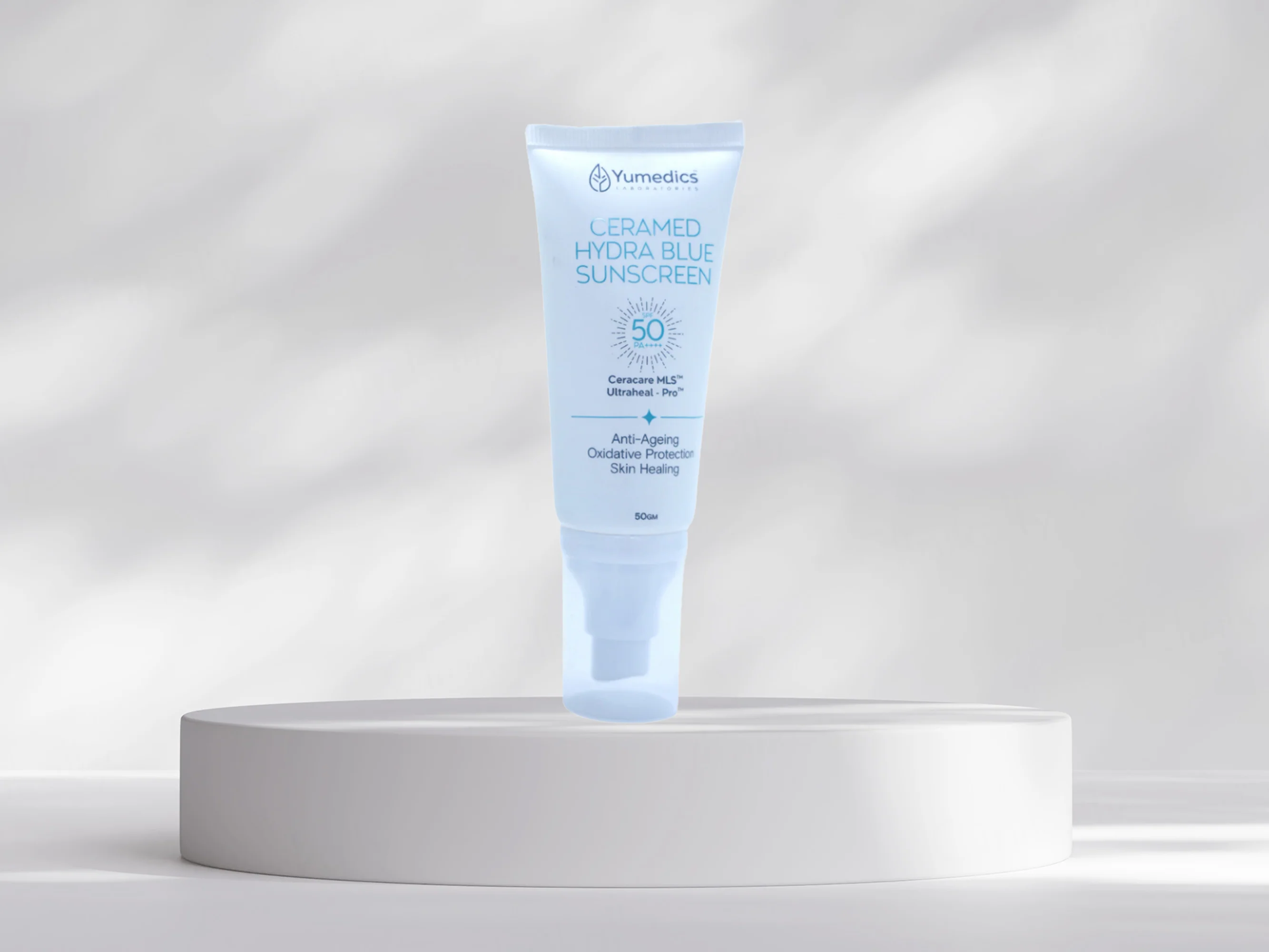 Yumedics Ceramed Hydra Blue Sunscreen SPF 50 PA ++++ - Image 2