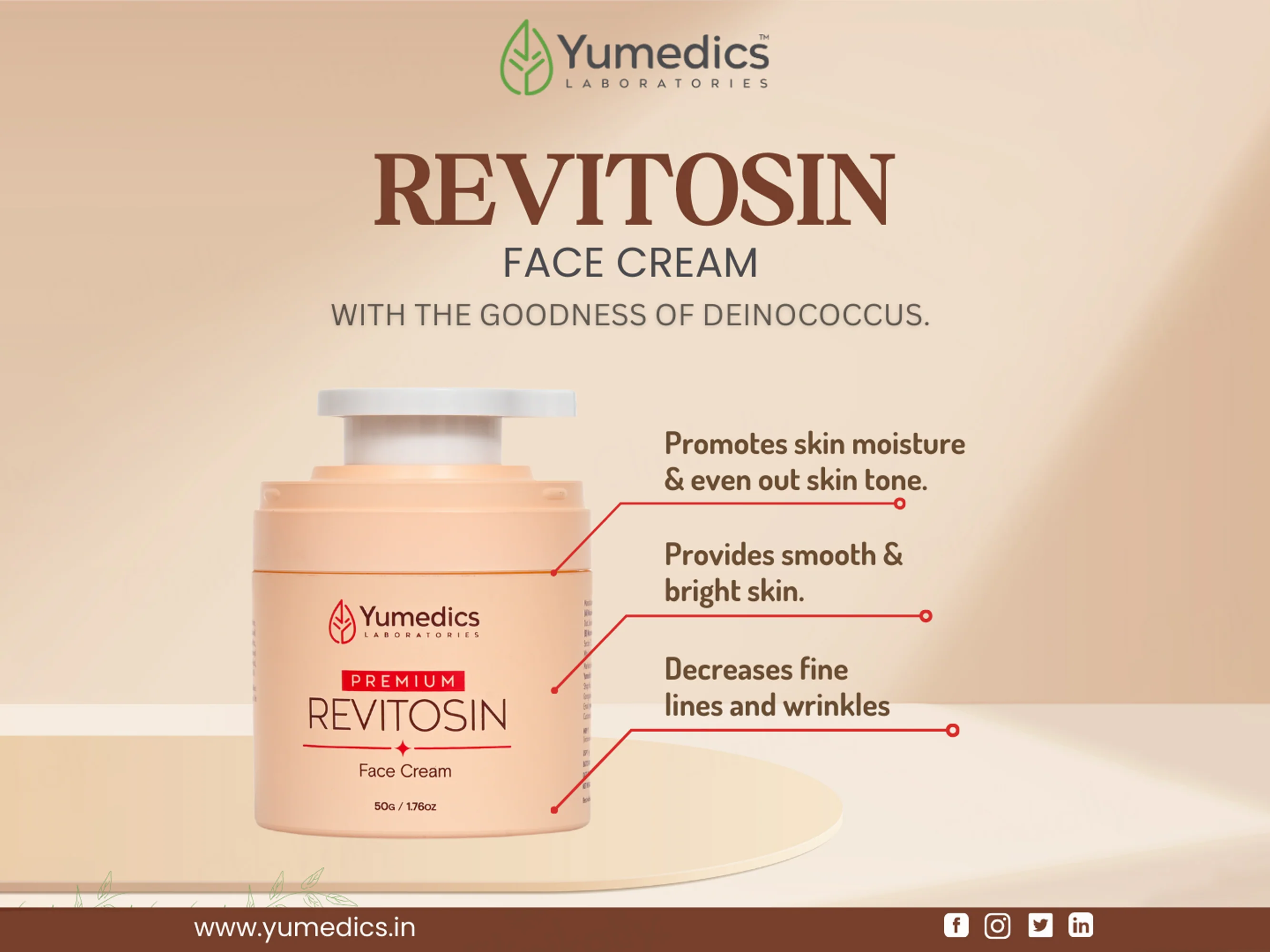 Yumedics Premium Revitosin Face Cream - Image 2