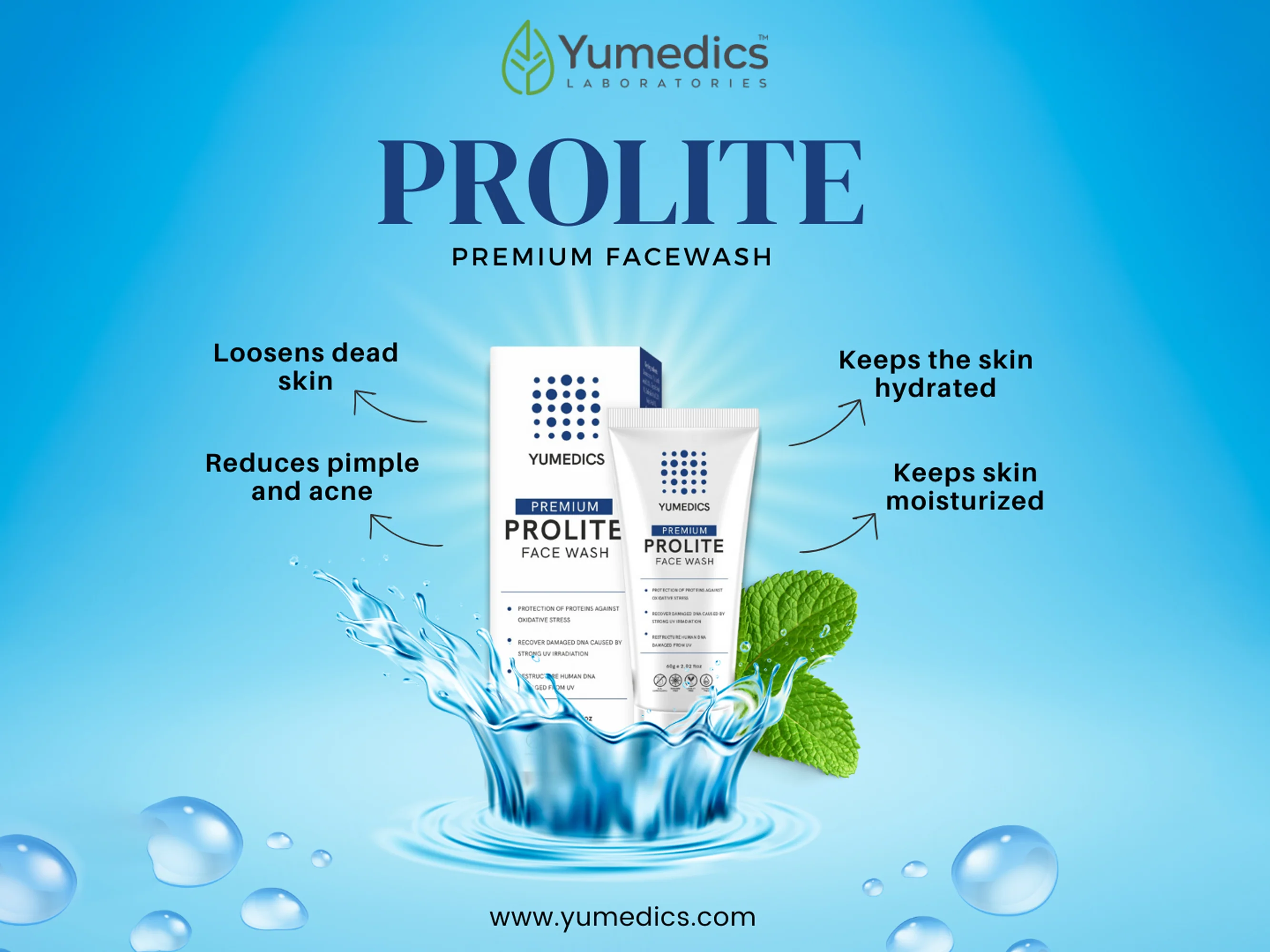 Yumedics Prolite AHA BHA Face Wash - Image 5
