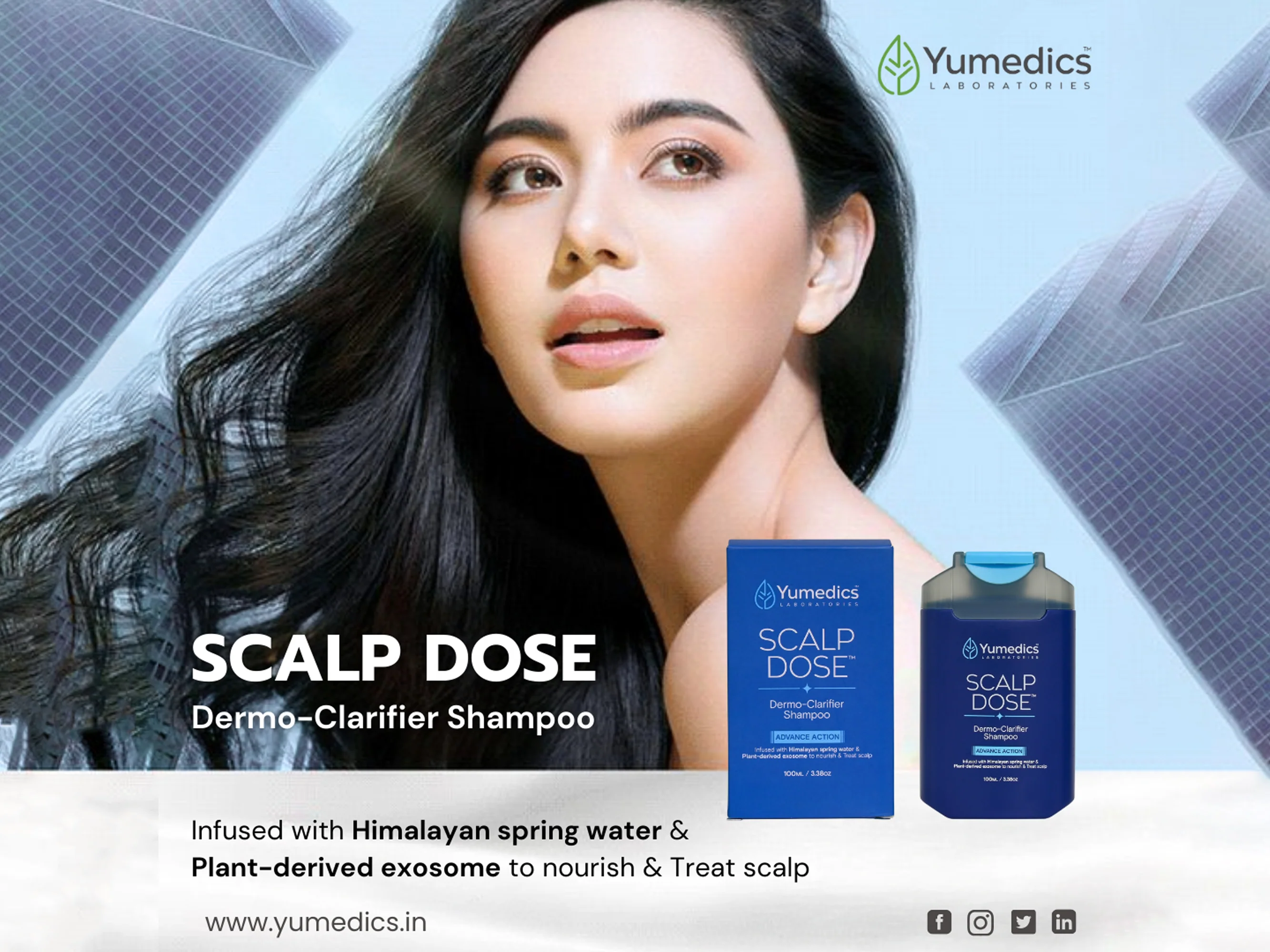 Yumedics Scalp Dose Advance Action Dermo-Clarifier Shampoo - Image 3