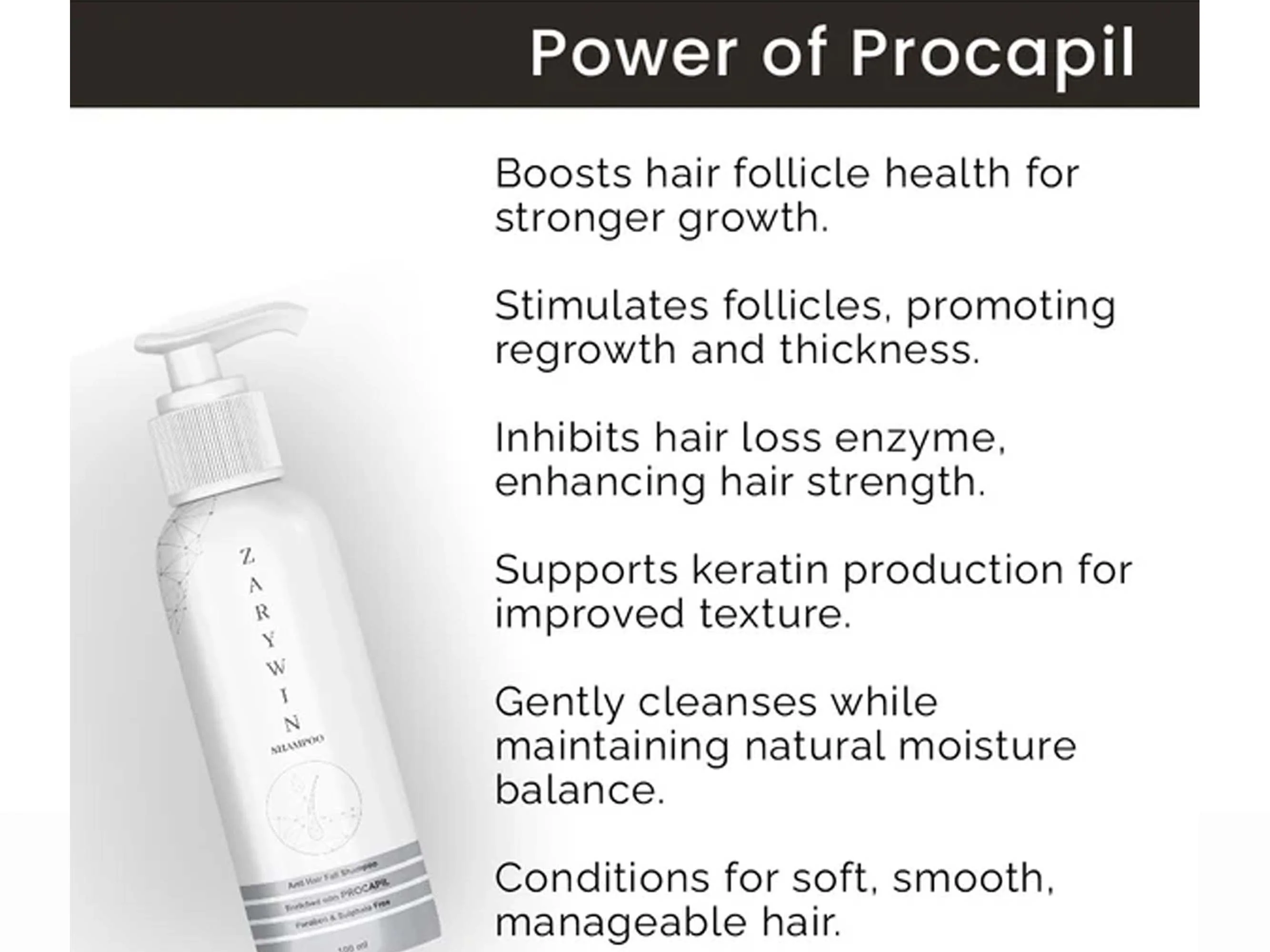 Zarywin Anti Hair Fall Shampoo - Image 4