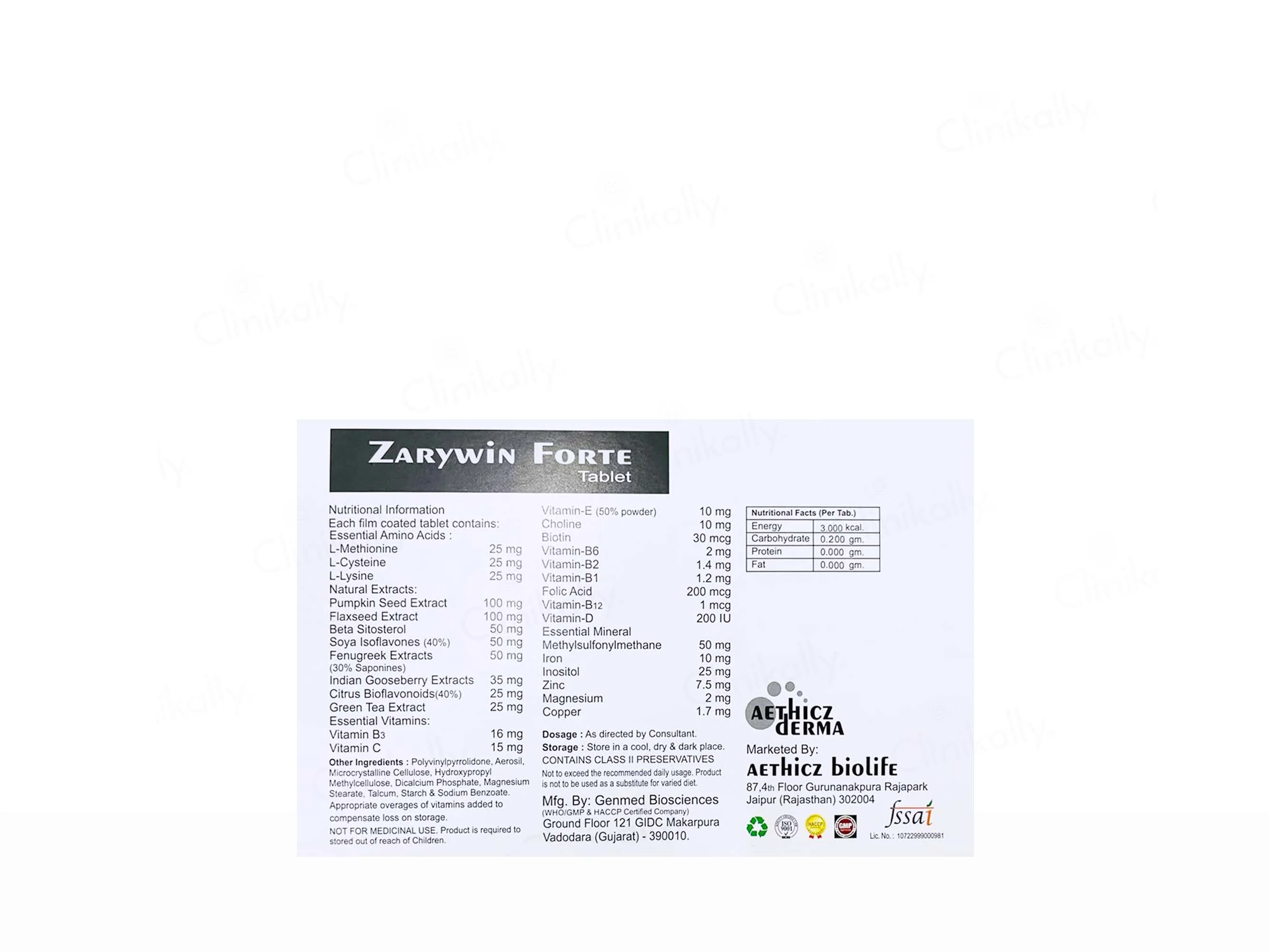 Zarywin Forte Tablet - Image 2