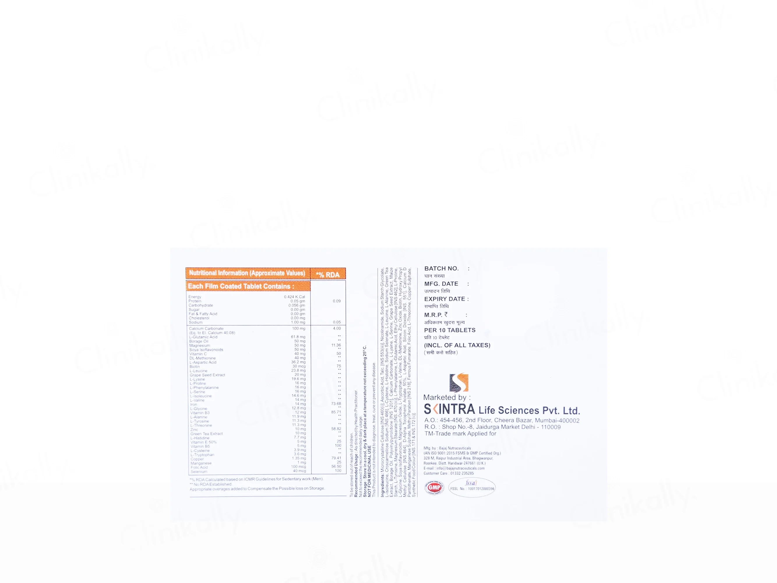 Zenhair Nutraceutical Supplement Tablet - Image 2