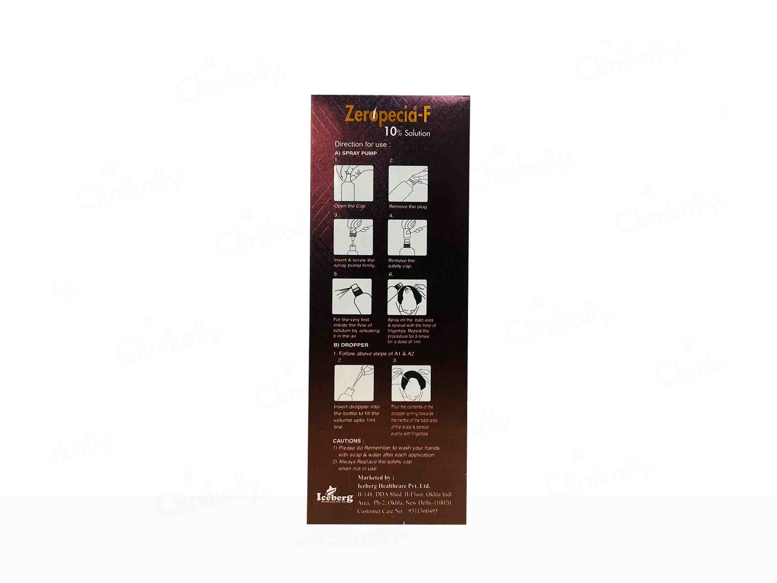 Zeropecia F 10% Topical Solution - Image 3