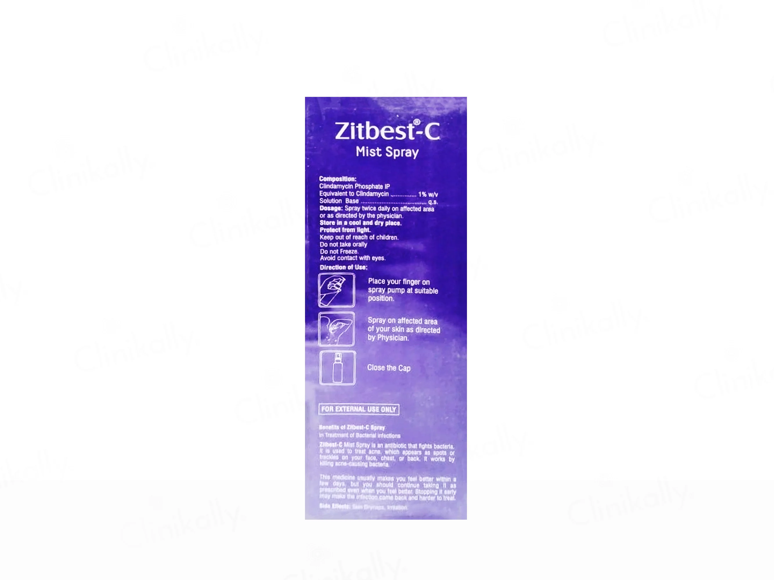 Zitbest-C Topical Mist Spray Solution - Image 2