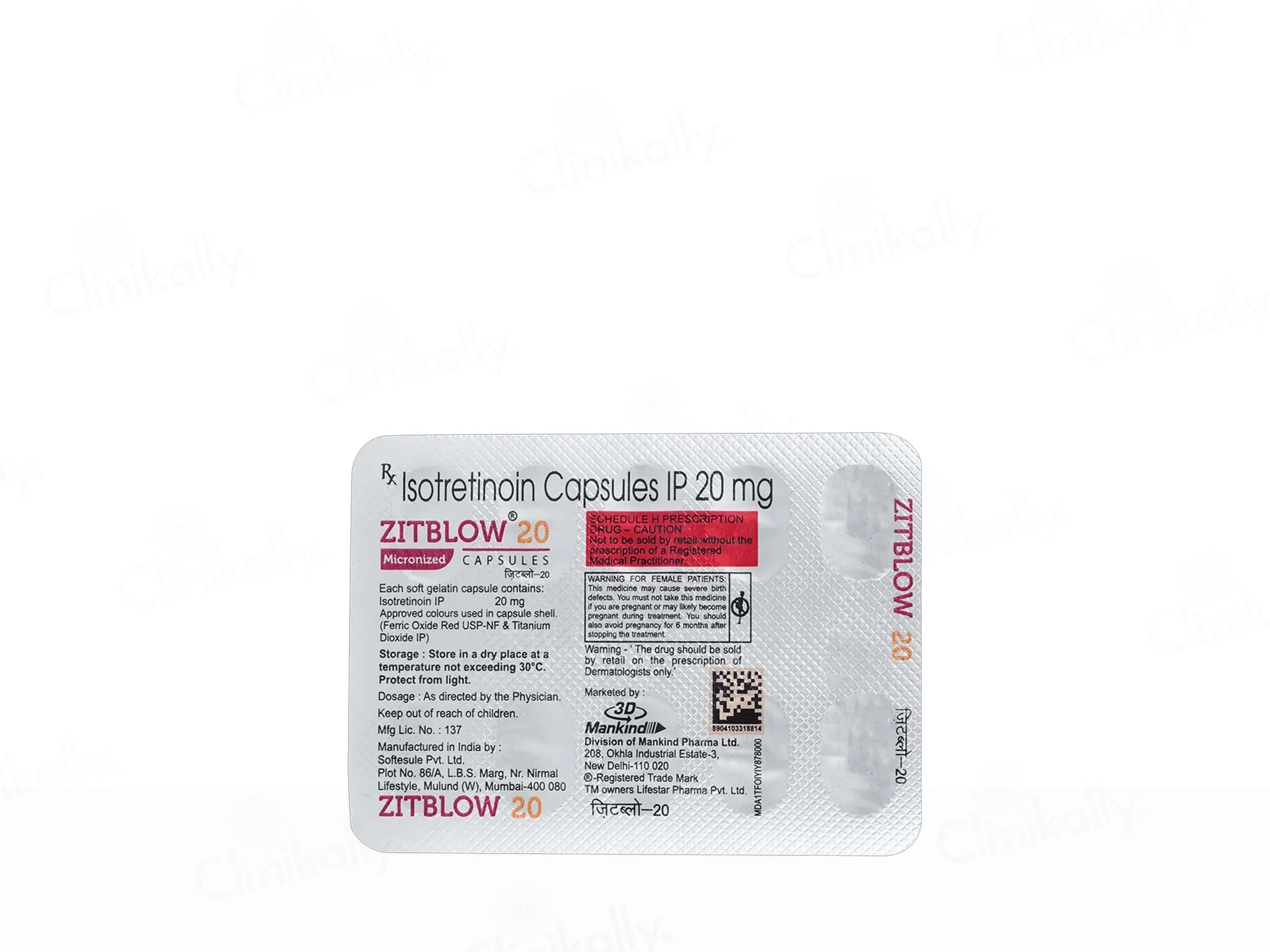 Zitblow 20mg Capsule - Image 3