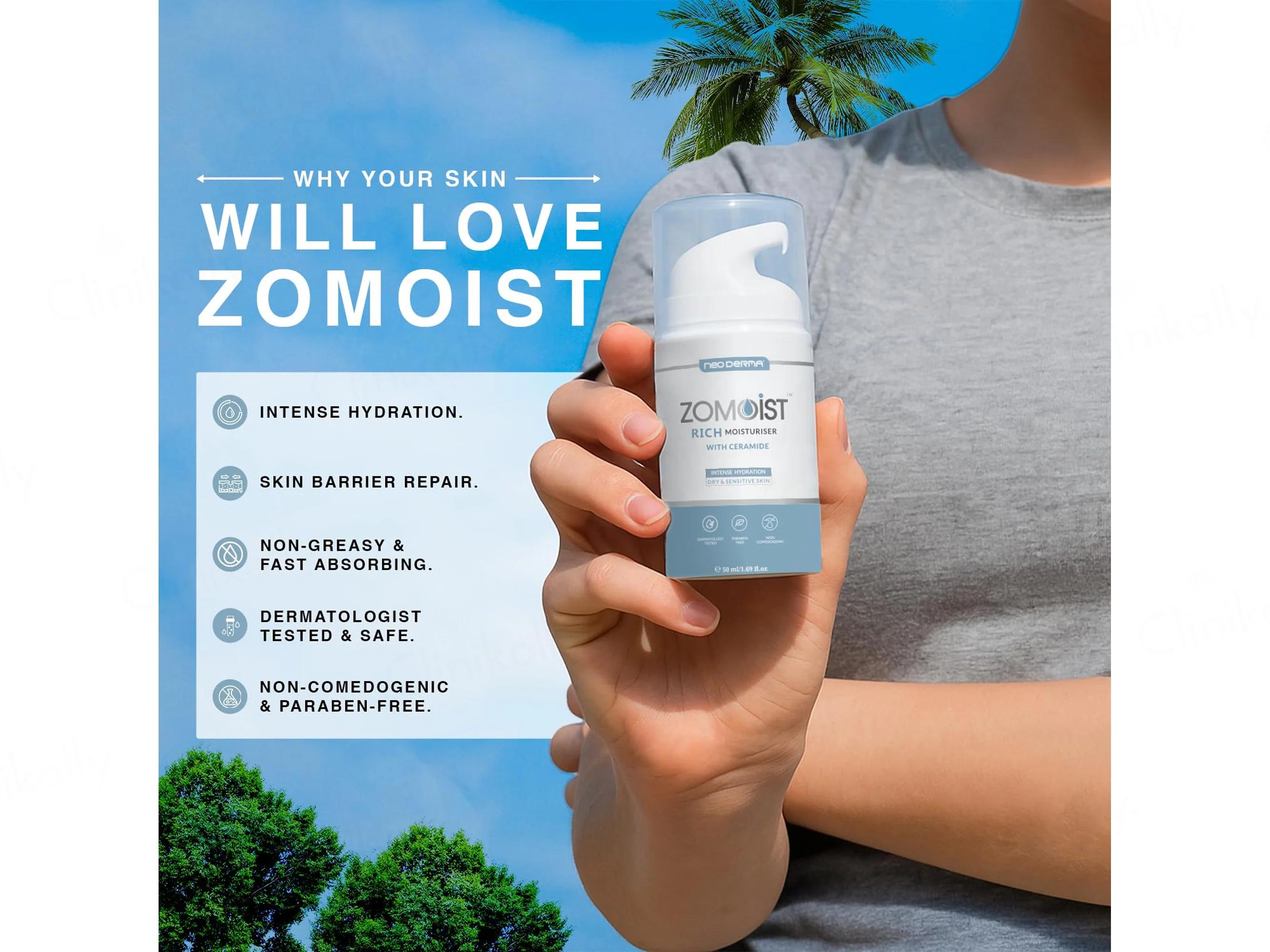 Zomoist Rich Hydrating Moisturiser - Image 3