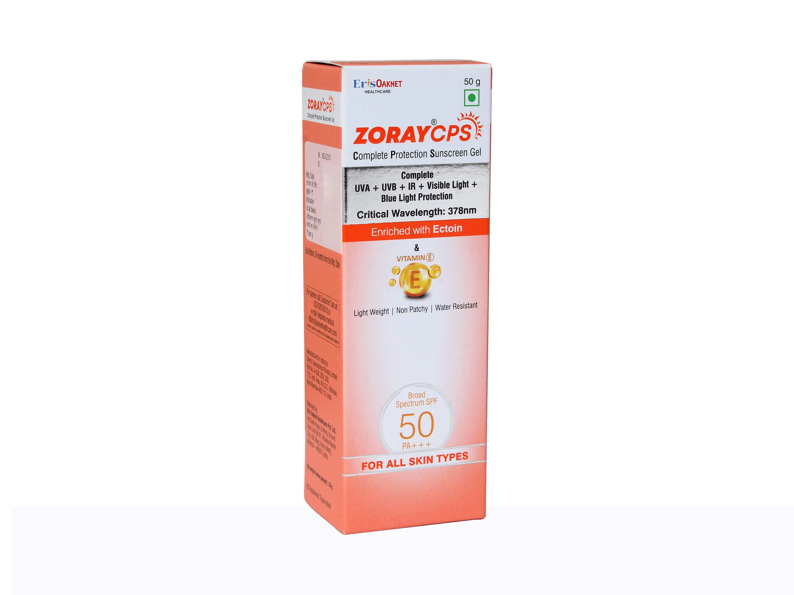 Zoray CPS Complete Protection Sunscreen Gel SPF 50 PA+++ - Image 3