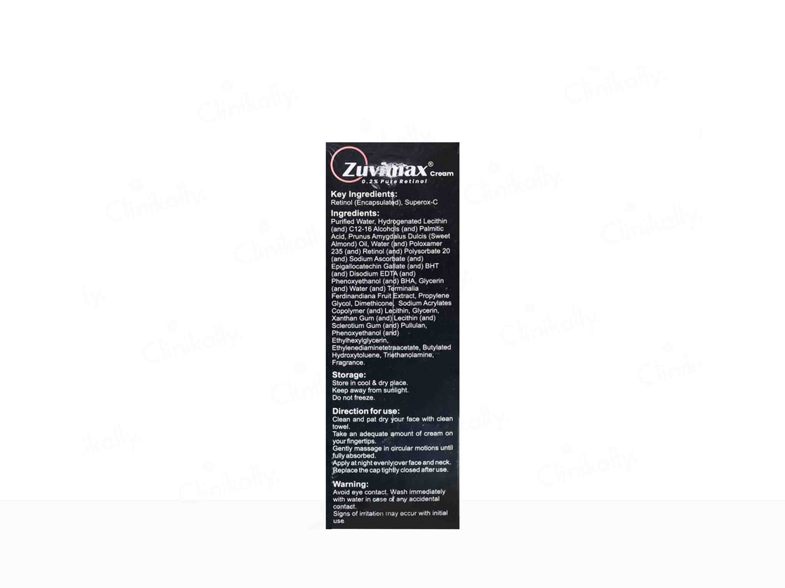Zuvimax 0.2% Pure Retinol Cream - Image 2